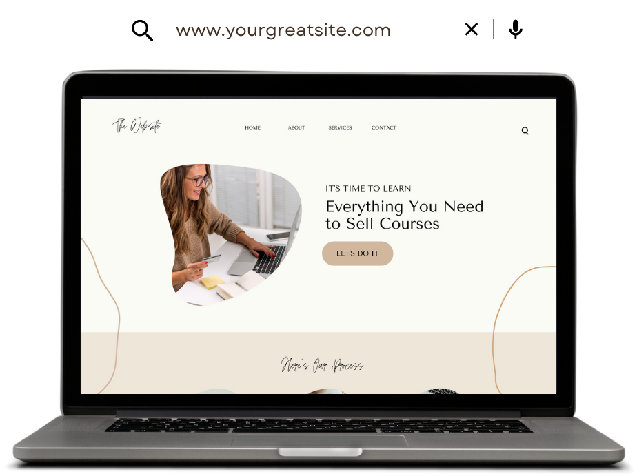 laptop-website-template